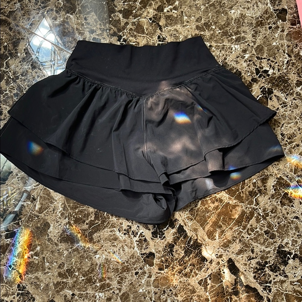 Aerie OFFLINE Black Athletic Shorts